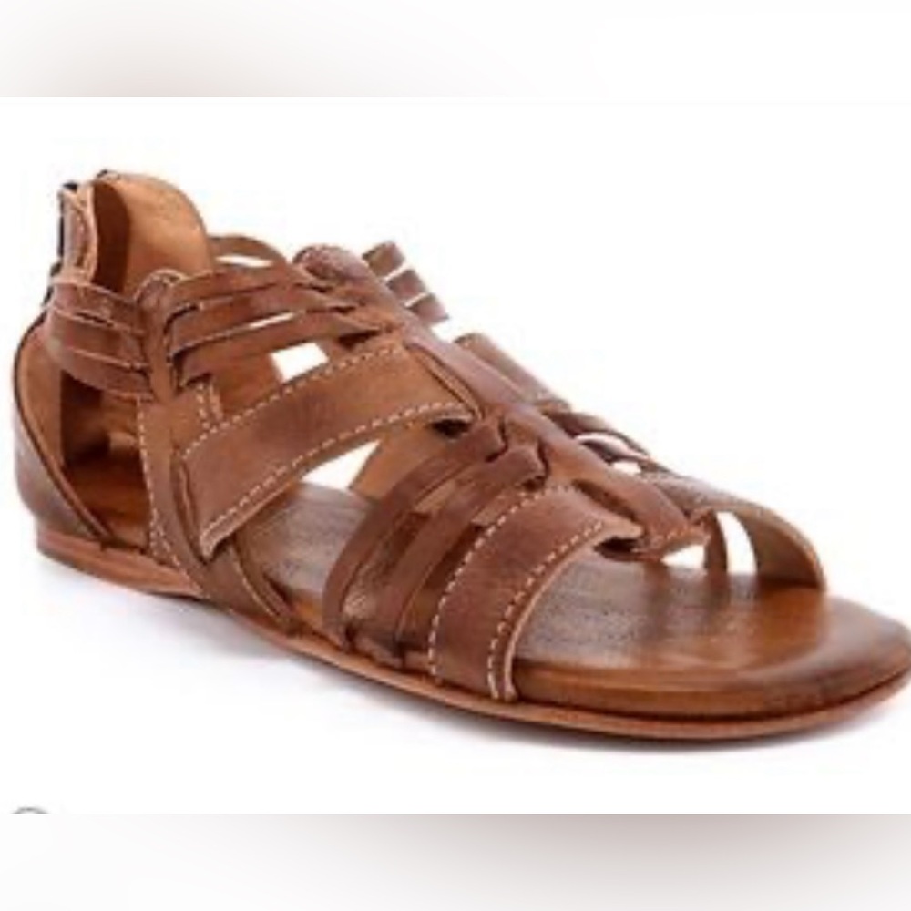 BED|STÜ Flat Leather Sandals women’s size 9